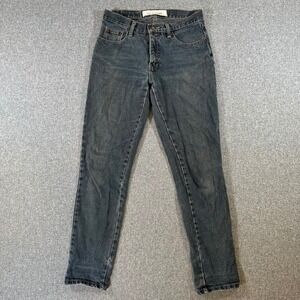 Lee Cooper Famous Basics Mens Jeans Straight Leg Dark Wash Black Denim 30x31